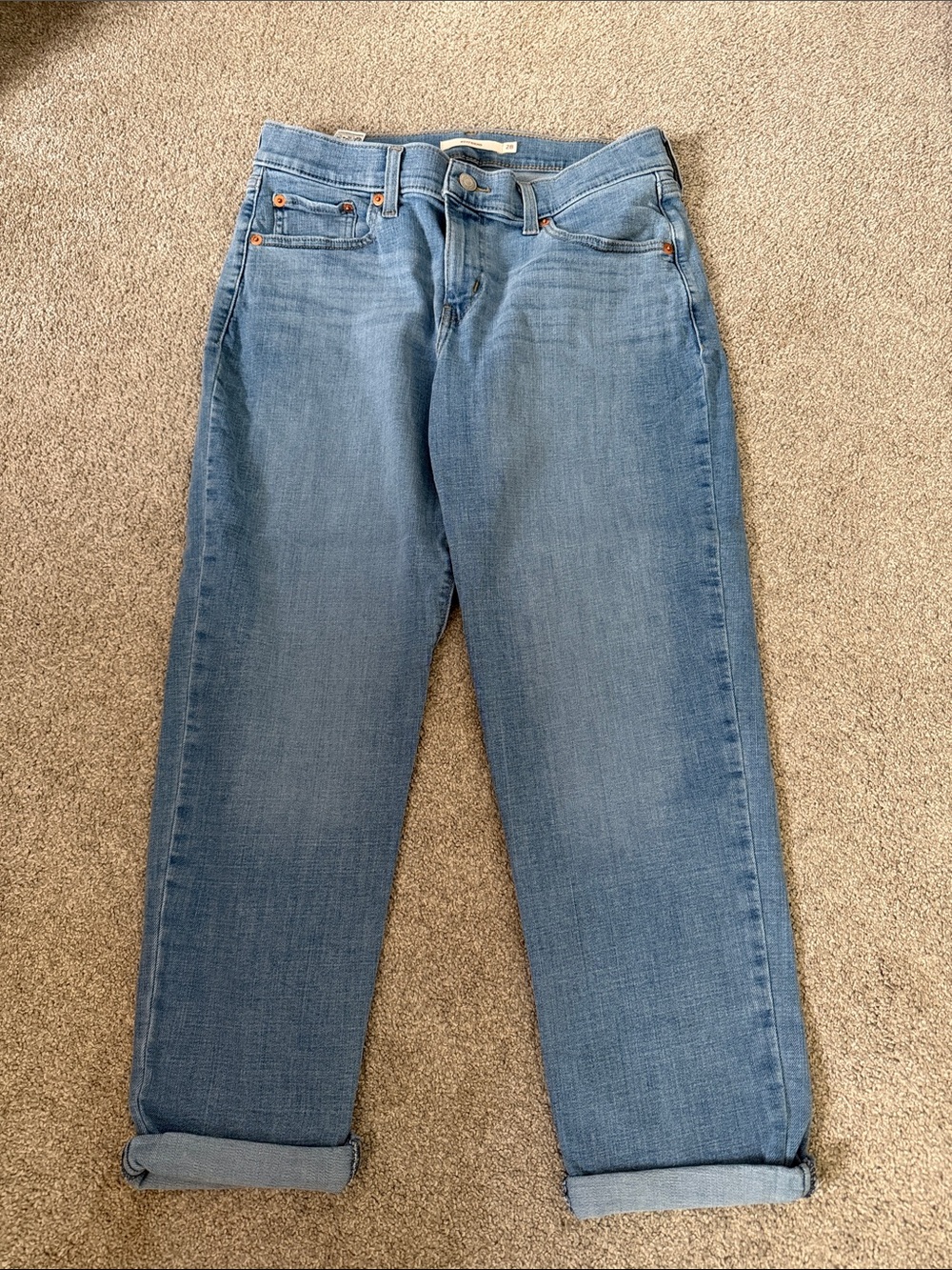 Levi's Light Blue Boyfriend Jeans